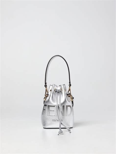 fendi mini bag silver|Fendi mini cross body bag.